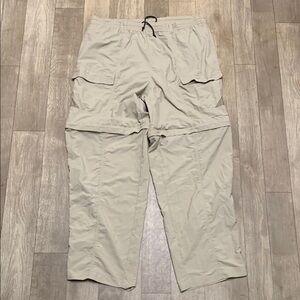 Mens Columbia‎ PFG Convertible Cargo Drawstring Straight Leg Hiking Trail Pants